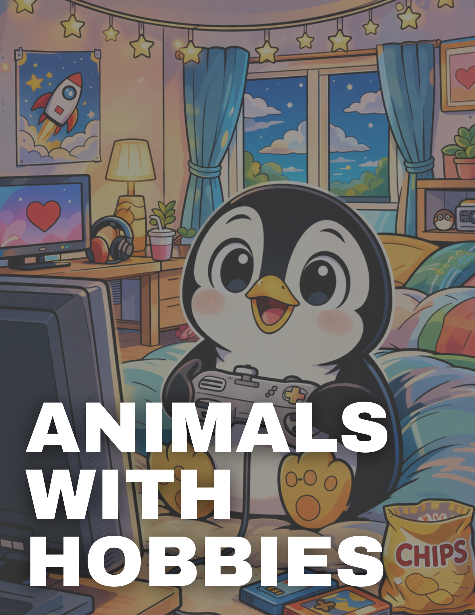 Animals with Hobbies Coloring Pages