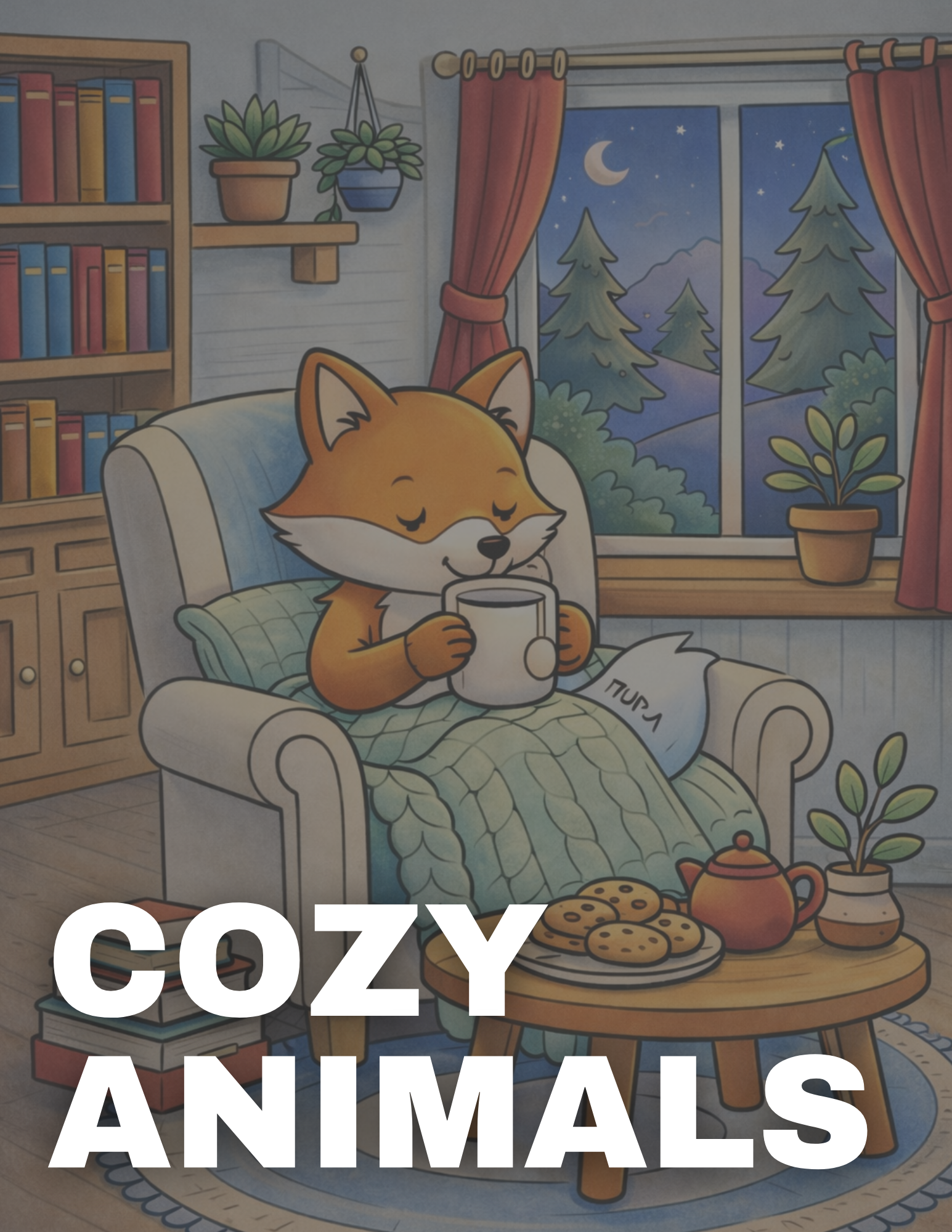 Cozy Animals Coloring Pages