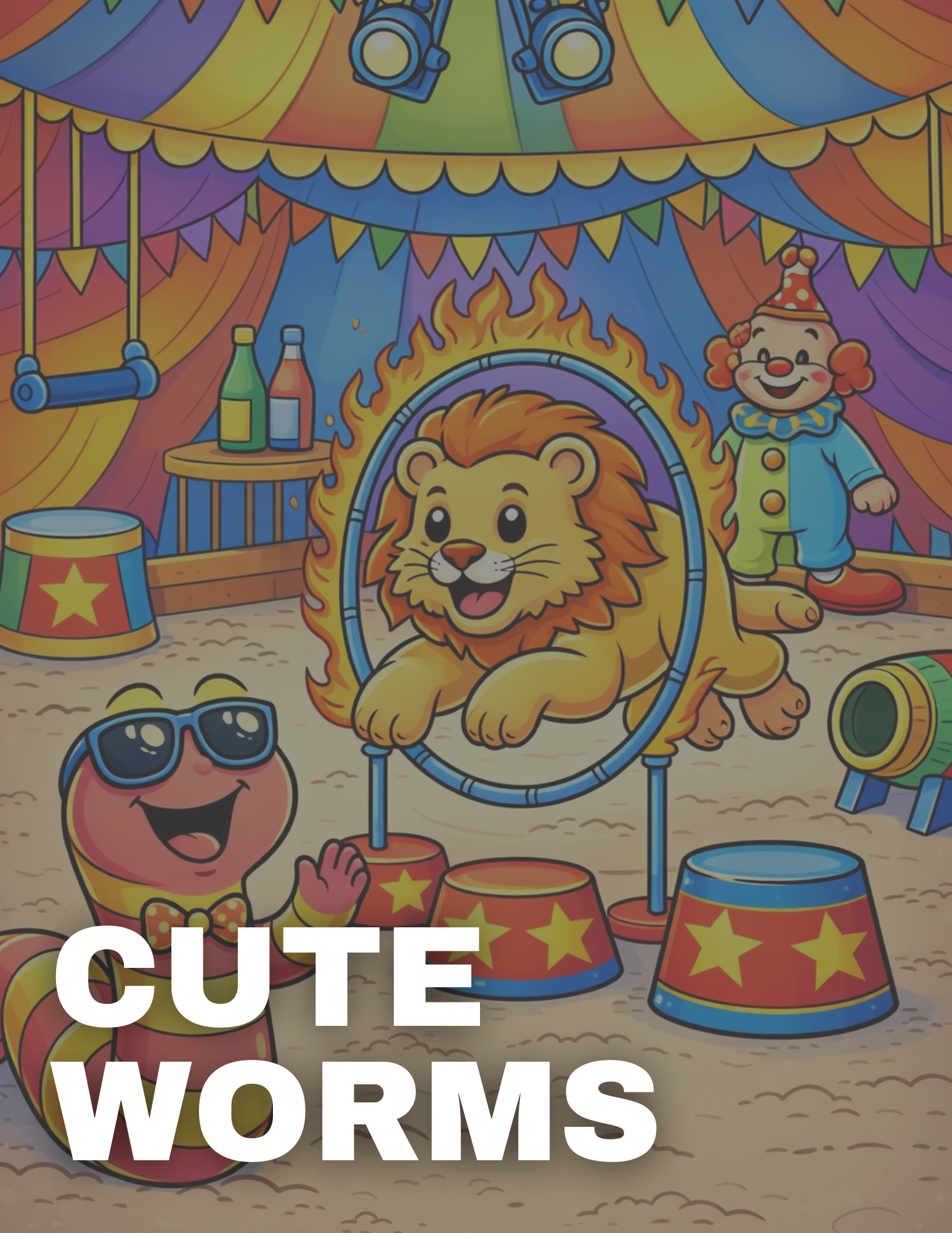 Cute Worm Coloring Pages