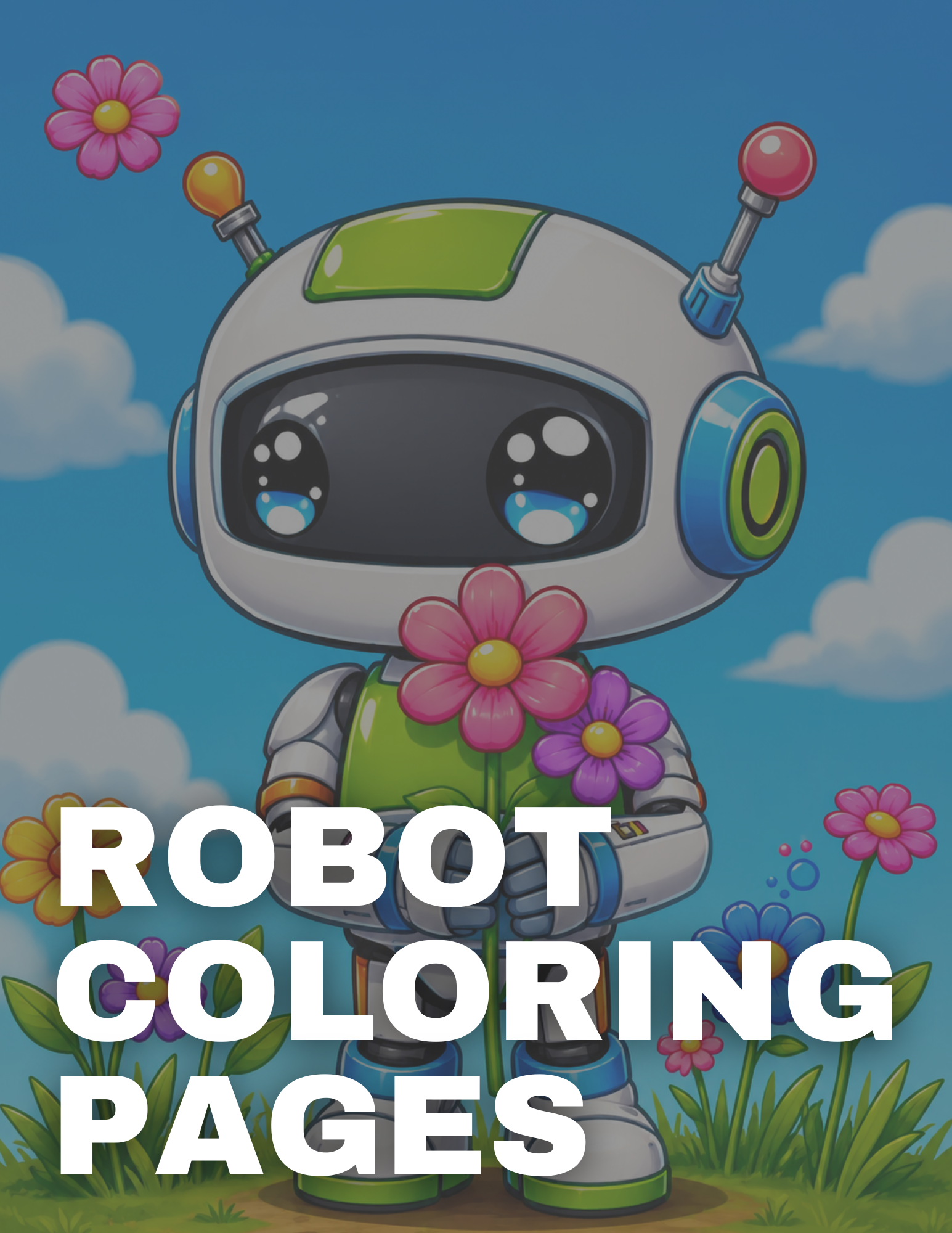 Cute Robot Coloring Pages (Free Printable PDFs)