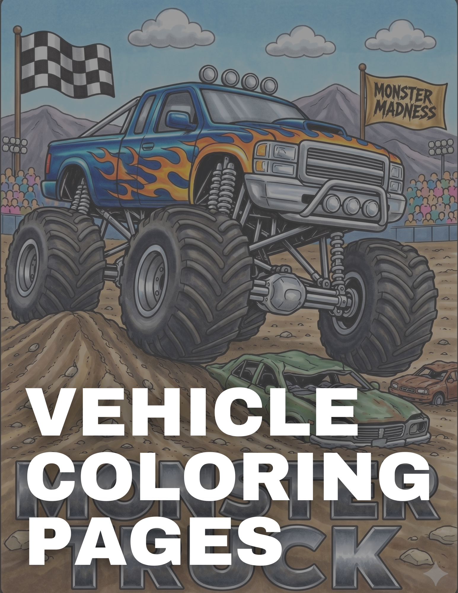 Vehicle Coloring Pages for Kids: Cars, Trucks, Planes & Things That Go